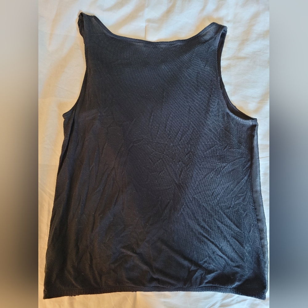 Express Black Tank Top with One Twist Strap - Picture 2 of 5